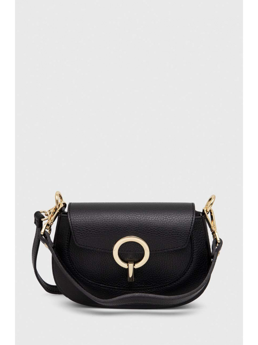 Kožená kabelka Answear LAB černá barva